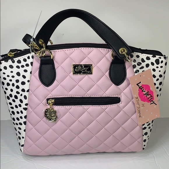 Betsey Johnson Handbags - NWT. Betsey Johnson satchel quilted w/animal print